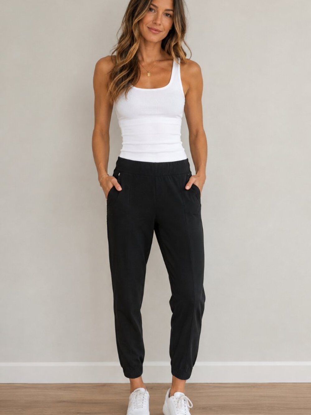 Athleta Brooklyn Jogger Women's Size 4 Small Black Featherweight Stretch Pants